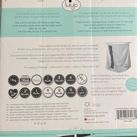 Baby’s first year blanket and cards - Picture 2 of 2